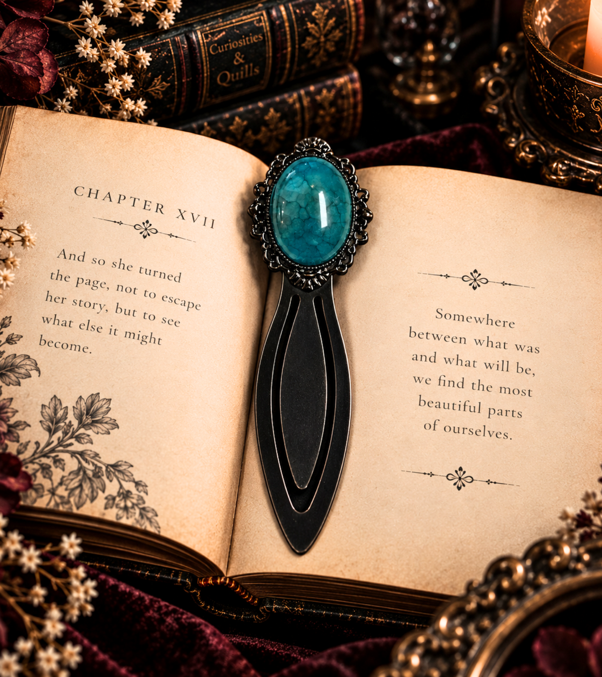 The Dragon’s Vein — Dragon Vein Agate Vintage Style Bookmark