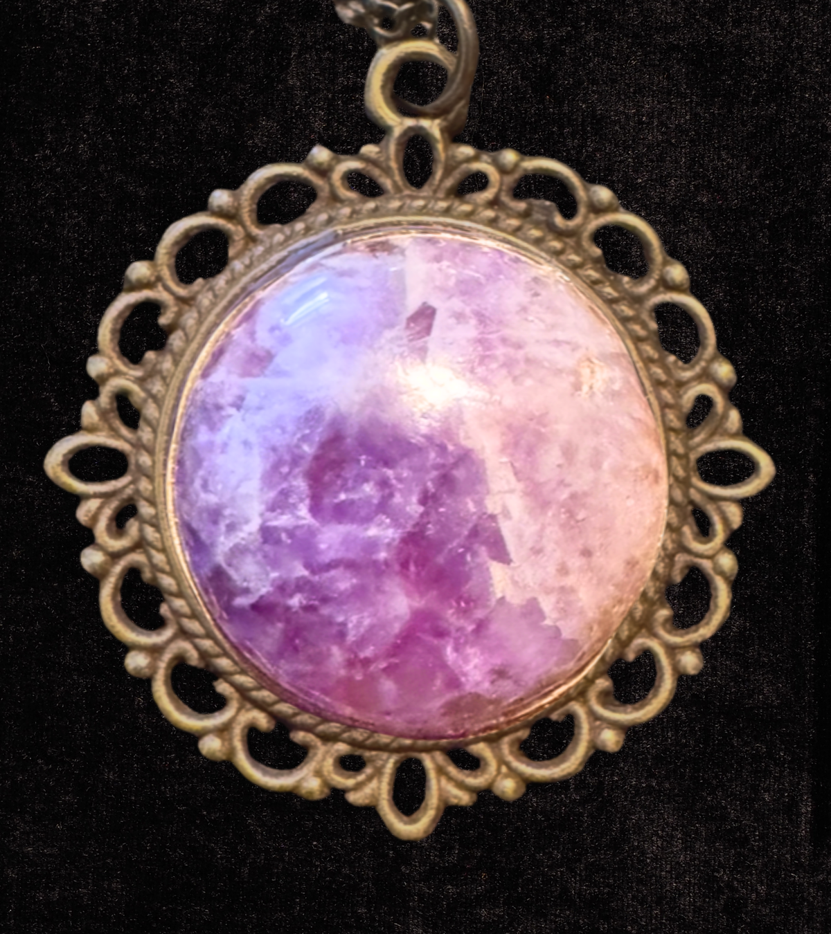 Violet Reverie - Vintage Style Amethyst Pendant Necklace