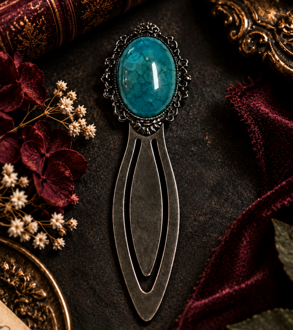 The Dragon’s Vein — Dragon Vein Agate Vintage Style Bookmark