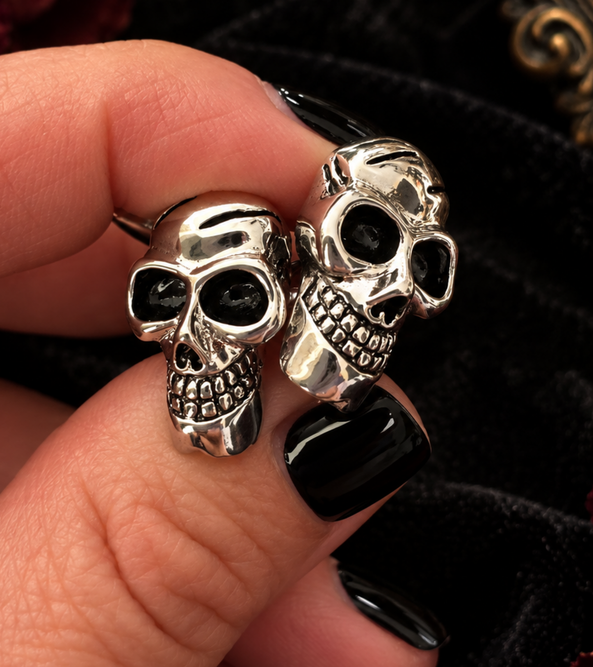 Memento Mori Skull Cufflinks