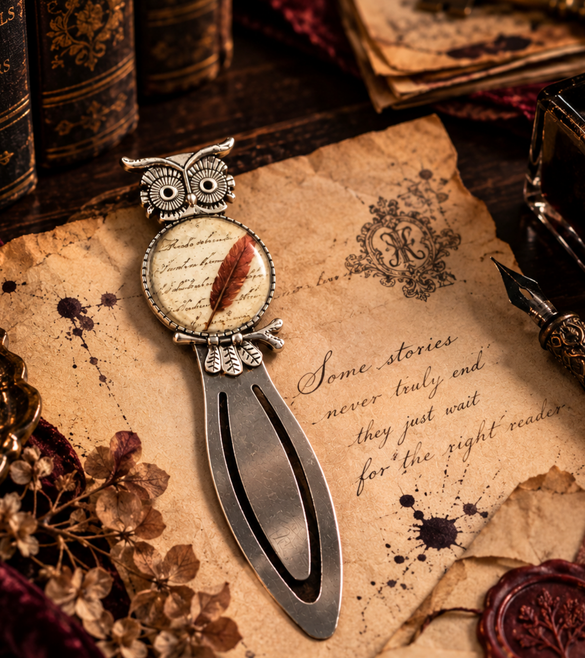 Owl Vintage Style Bookmark