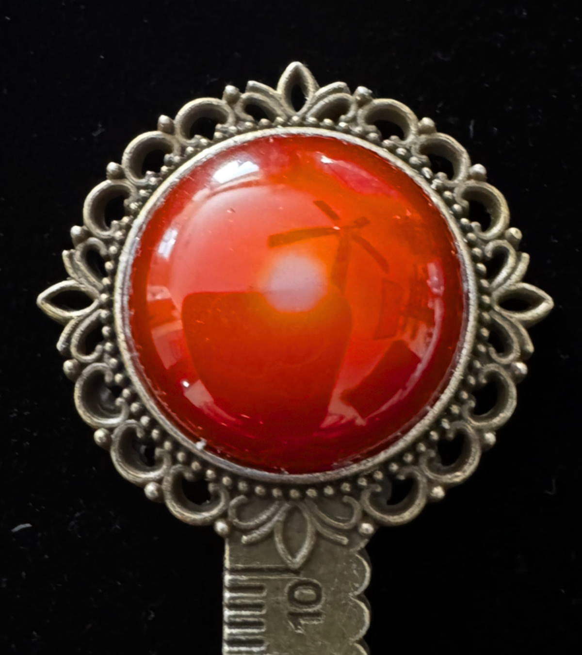 Ember & Earth — Carnelian Agate Vintage Style Bookmark