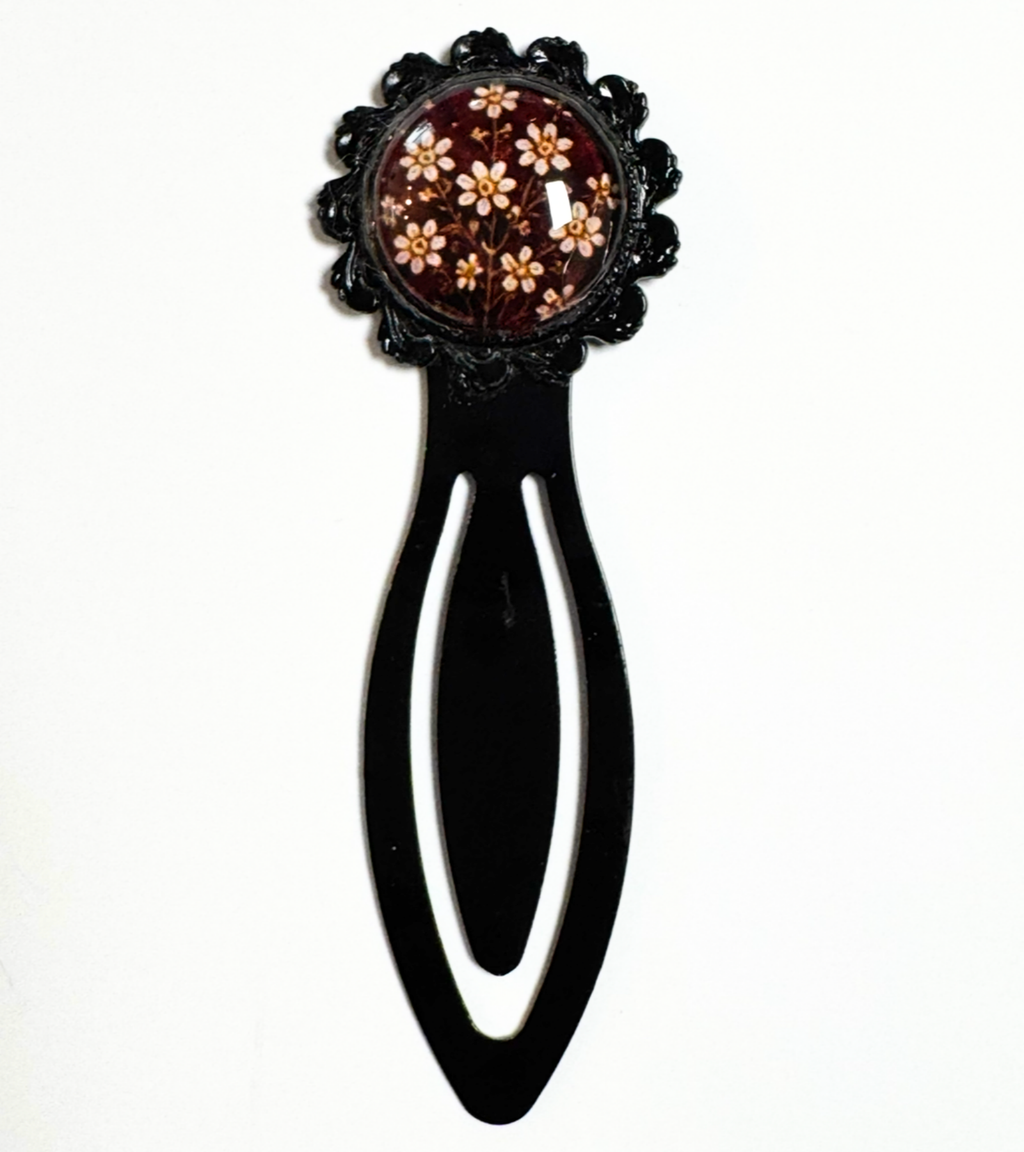 The Secret Garden — Vintage Floral Glass Bookmark