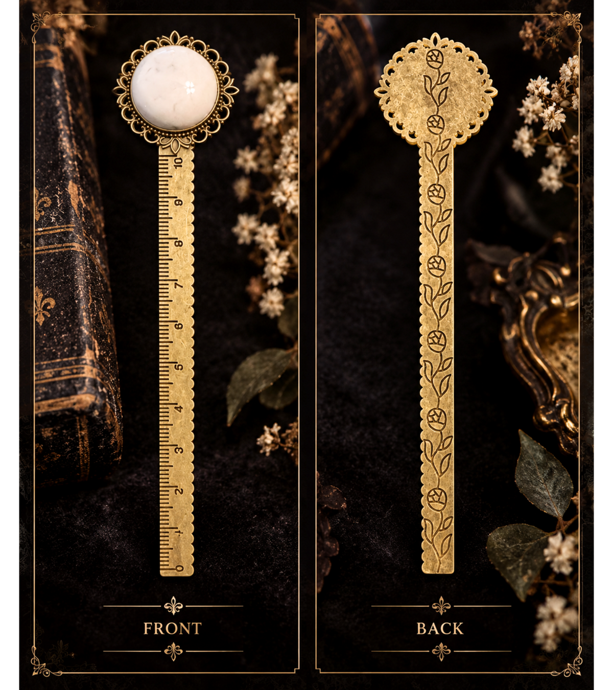 Whisper of Light — Goldstone Vintage Style Bookmark