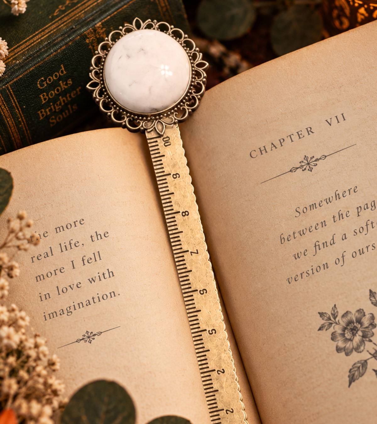 Whisper of Light — Goldstone Vintage Style Bookmark