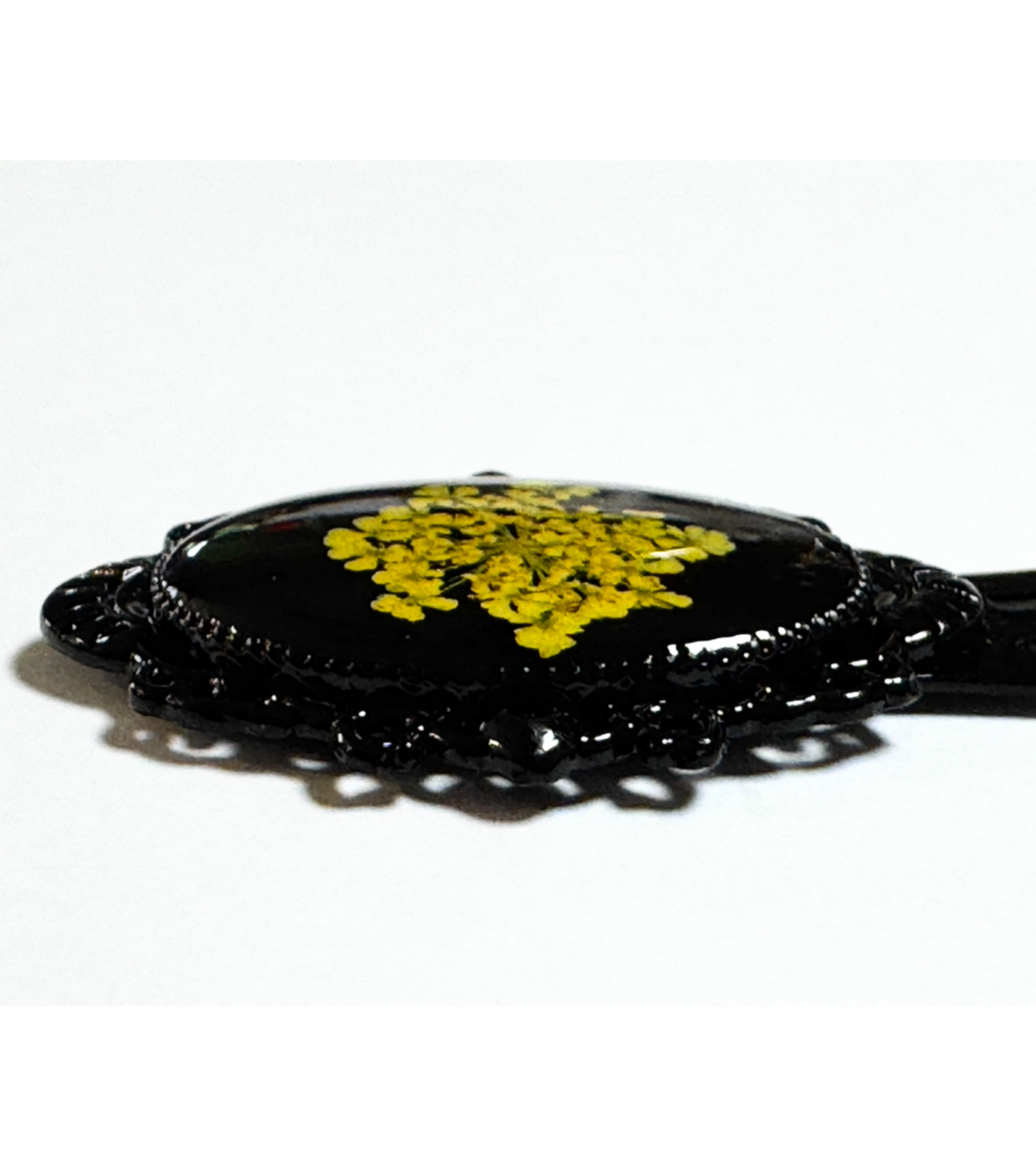 Gathered at Dusk — Queen Anne’s Lace Resin Bookmark