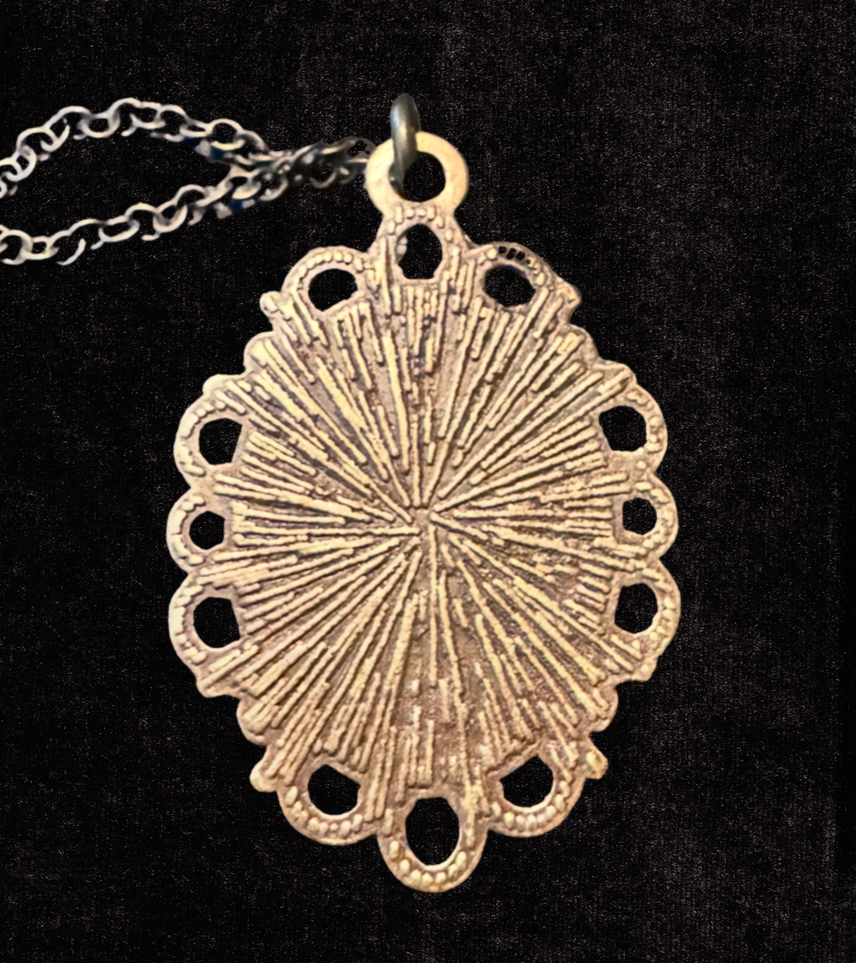 Lady in Black - Vintage Inspired Cameo Pendant Necklace