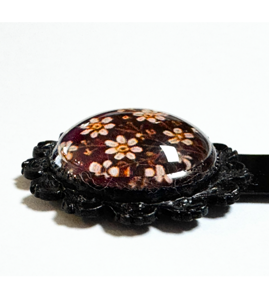 The Secret Garden — Vintage Floral Glass Bookmark