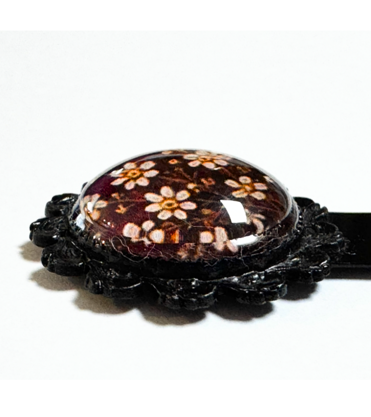The Secret Garden — Vintage Floral Glass Bookmark