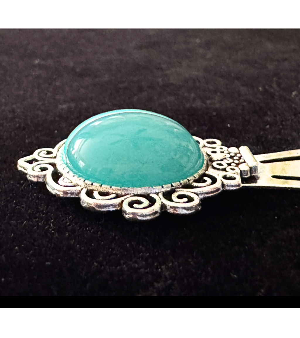 Turquoise Reverie — Vintage Style Bookmark