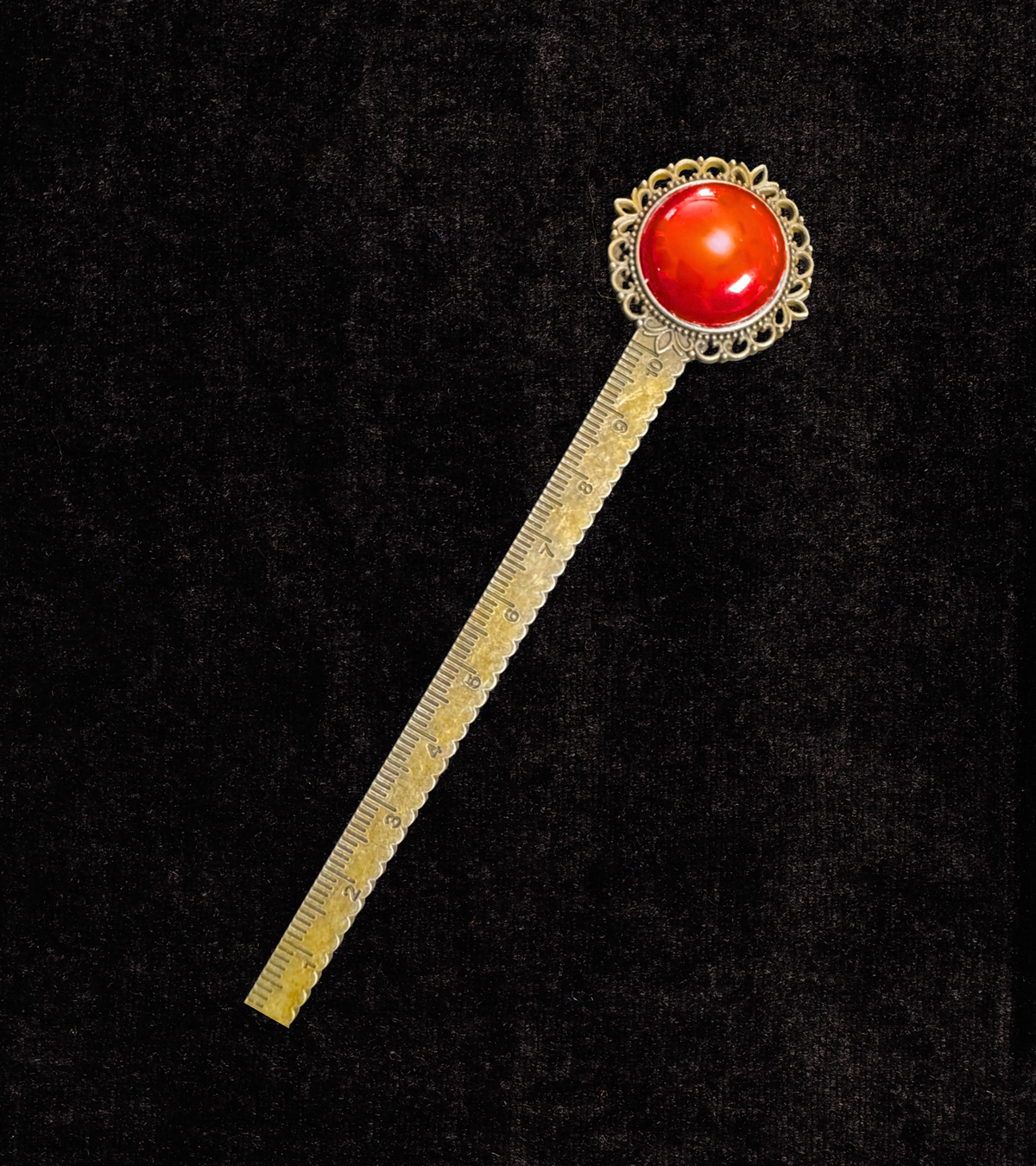 Ember & Earth — Carnelian Agate Vintage Style Bookmark