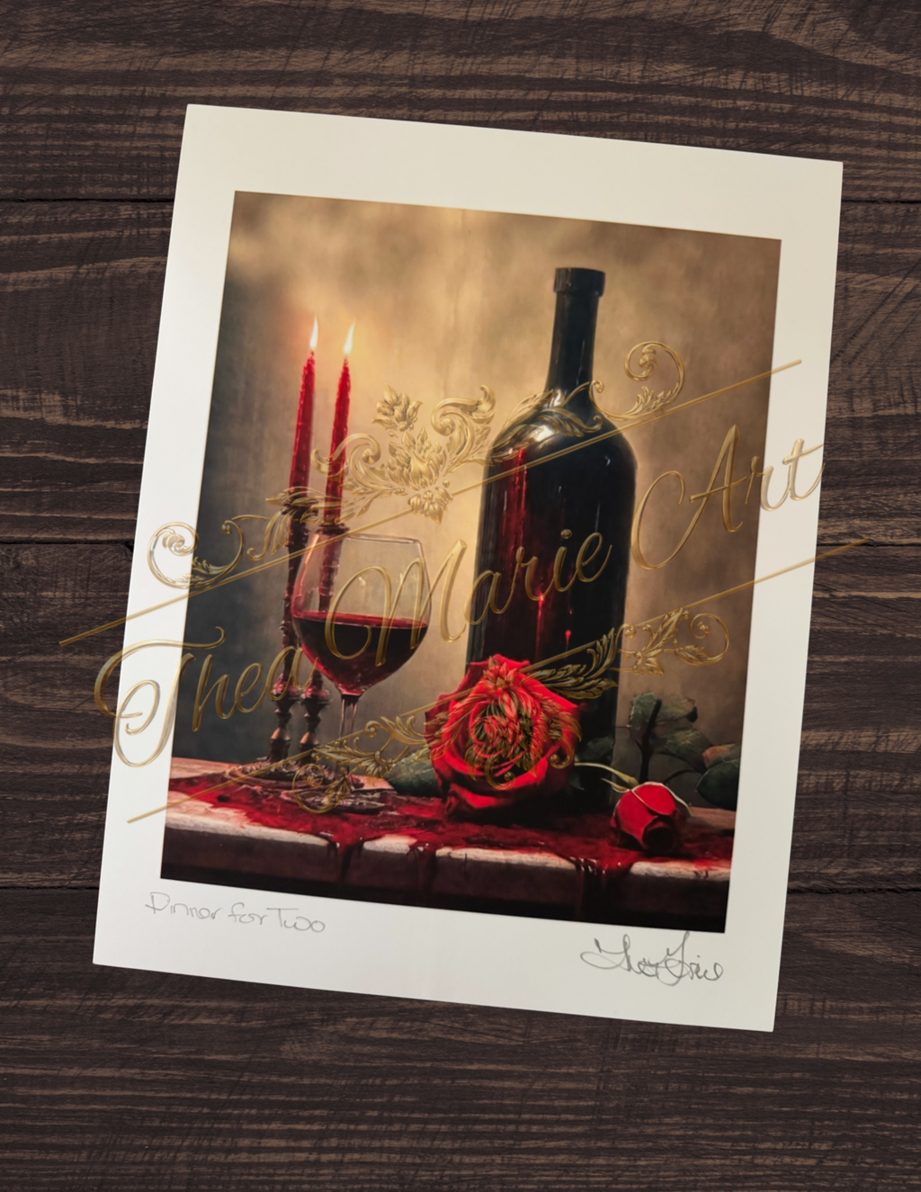 Dinner for Two – Signed Fine Art Print