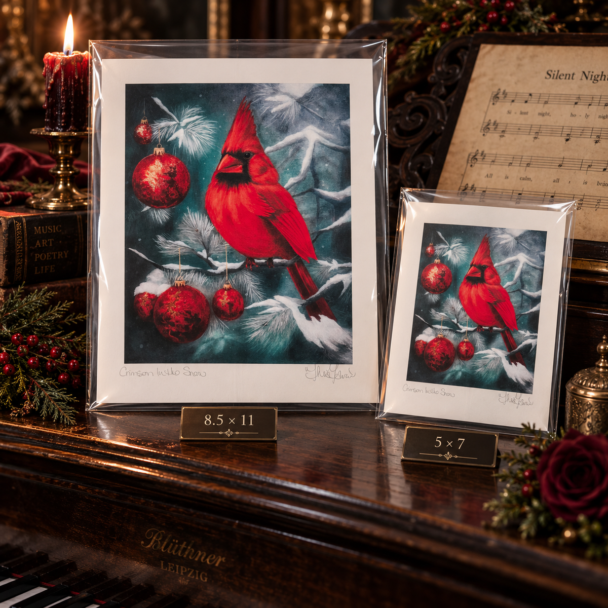 Crimson In the Snow – Signed Fine Art Print
